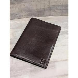 Calvin Klein Men's Brown Passport Leather Wallet